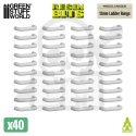 3D printed set - Mecha Detail Parts - 12mm Ladder Rungs - szczeble drabiny