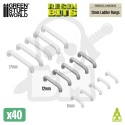 3D printed set - Mecha Detail Parts - 12mm Ladder Rungs - szczeble drabiny