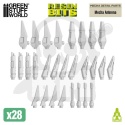 3D printed set - Mecha Detail Parts - Mecha Antennas - Anteny mecha 28 szt.