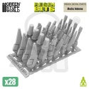 3D printed set - Mecha Detail Parts - Mecha Antennas - Anteny mecha 28 szt.