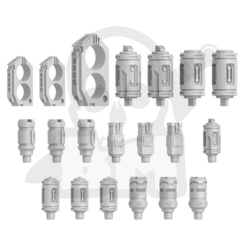 3D printed set - Mecha Detail Parts - Energy Cells - ogniwa energetyczne 20