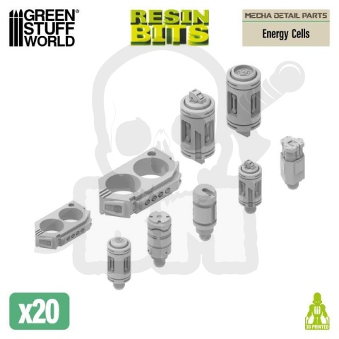 3D printed set - Mecha Detail Parts - Energy Cells - ogniwa energetyczne 20