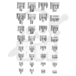 3D printed set - Mecha Detail Parts - Mecha Hinge Panels - Panele zawiasowe