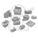 3D printed set - Piles of Trash 1:48 - stosy odpadków 10 szt.