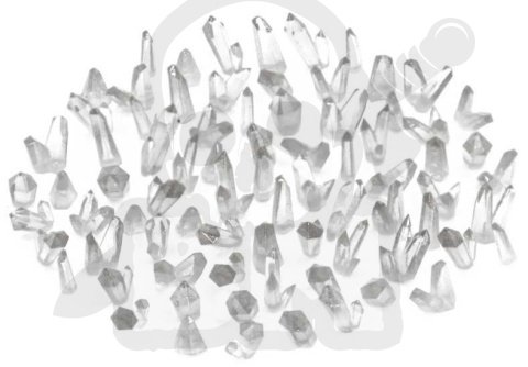 3D printed set - Resin Crystals transparent colorables kryształki 80 szt.