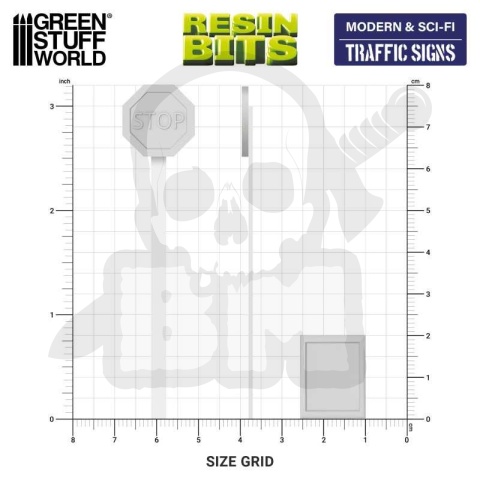 3D printed set - Traffic Signs 1:35 - znaki drogowe 18 szt.