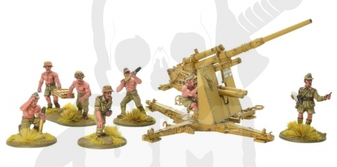 BOLT ACTION Afrika Korps 8.8cm Flak 37 z załogą