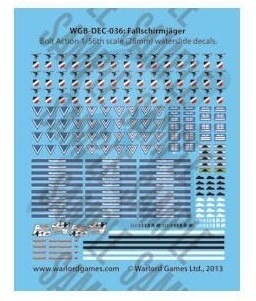 Fallschirmjager decals - kalkomanie spadochroniarzy