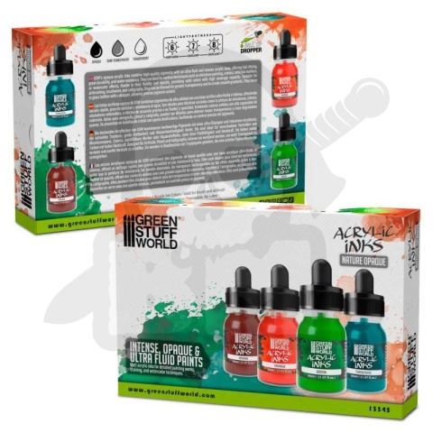 GSW Acrylic Inks Set - Opaque Nature (4x 30ml)