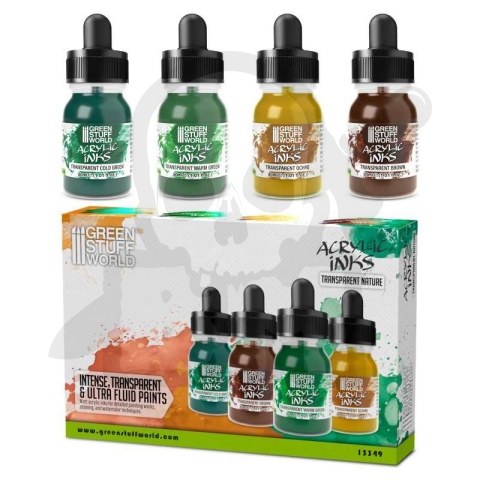 GSW Acrylic Inks Set - Transparent Nature (4x 30ml)