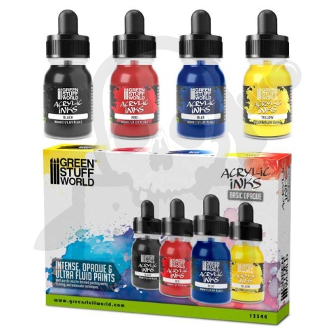 GSW Acrylic Inks Set - Basic Opaque (4x 30ml)