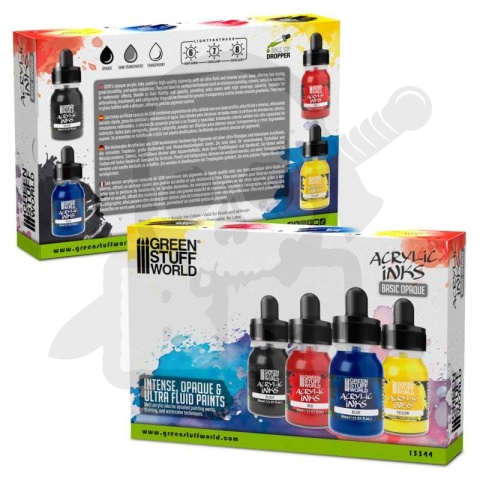GSW Acrylic Inks Set - Basic Opaque (4x 30ml)