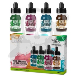 GSW Acrylic Inks Set - Transparent Shades (4x 30ml)