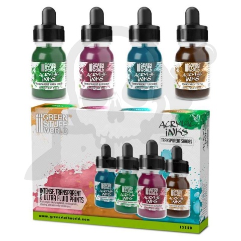 GSW Acrylic Inks Set - Transparent Shades (4x 30ml)