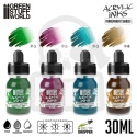 GSW Acrylic Inks Set - Transparent Shades (4x 30ml)