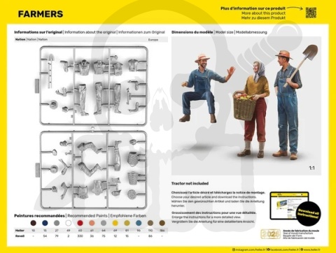 Heller 58752 Starter Set Figurki Farmerzy 1:24