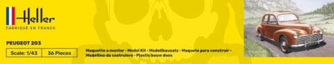Heller 80160 Model samochodu Peugeot 203 - 1:43