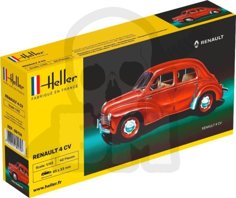 Heller 80174 Model samochodu Renault 4 CV - 1:43