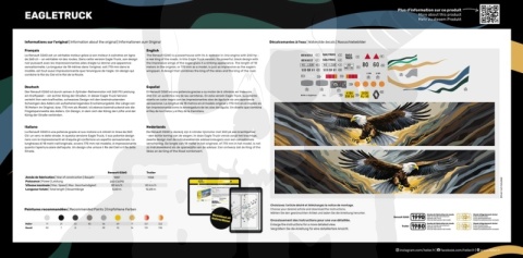 Heller 80784 Model ciężarówki z naczepą Renault G260 Eagletruck - 1:24