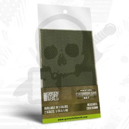 Miniature Camouflage Nets Green 1:35 - miniaturowa siatka maskująca