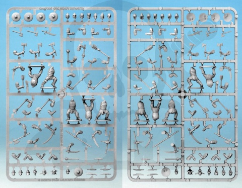 Orc Heavy Infantry - ciężka piechota orków - orki 5 szt. (1 ramka)