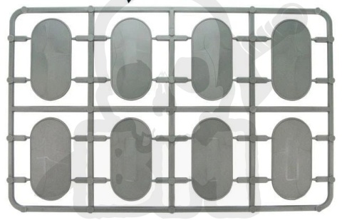 Podstawki pod figurki 25x50 mm 8szt. Bases Warlord