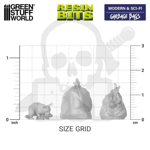 3D printed set - Resin Garbage bags - worki na śmieci 10szt.