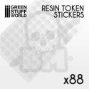 Resin Token Stickers 15mm 88 szt.