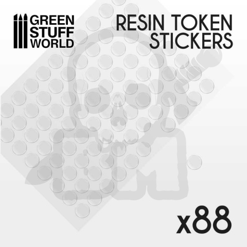 Resin Token Stickers 15mm 88 szt.