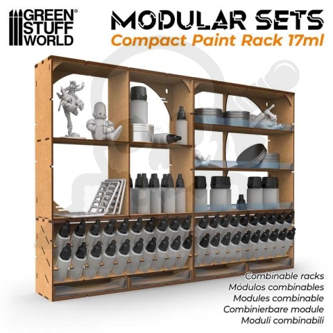 Stojak na farby 17ml - organizer poziomy - Vertical Compact