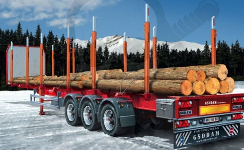 1:24 Model naczepy do przewozu kłód drewna Timber Trailer