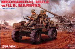 1:35 Mechanical Mule w/U.S. Marines - lekki transporter + 3 żołnierzy