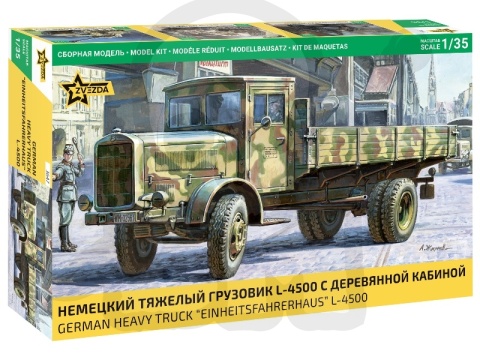 1:35 German Heavy Truck L-4500 Einheitsfahrerhaus - niemiecka ciężarówka
