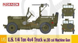 1:6 Dragon 75050 1/4-Ton 4x4 Truck w/.30-cal Machine Gun