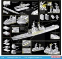 1:700 Atomowy krążownik rakietowy U.S.S. Arkansas CGN-41