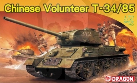 1:72 Model czołgu Chinese Volunteer T-34/85 - wojna w Korei