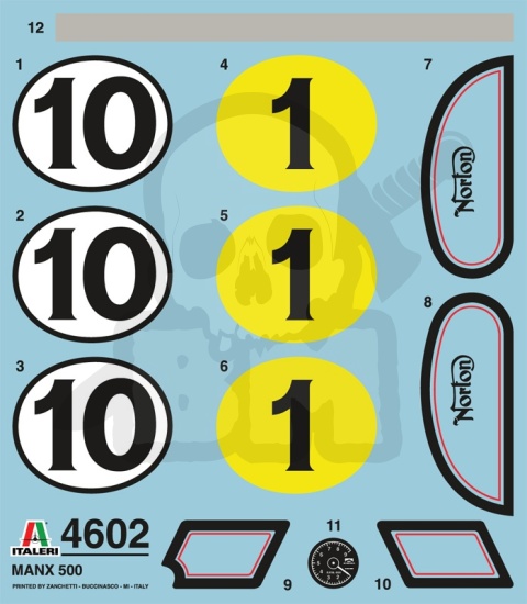 1:9 Model motocykla Norton Manx 550 cc