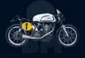 1:9 Model motocykla Norton Manx 550 cc