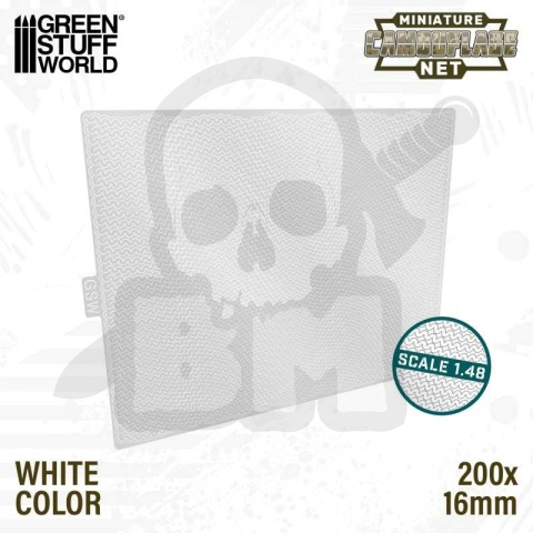 Miniature Camouflage Nets White 1:48 - miniaturowa siatka maskująca