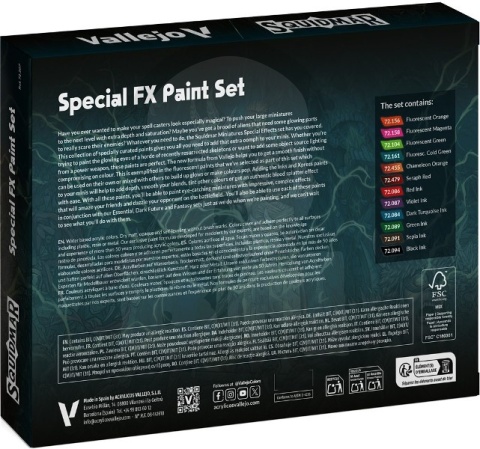 Vallejo 72207 Game Color - Special FX Paint Set by Squidmar Miniatures