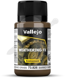 Vallejo 73826 Weathering FX - Environment - Mud and Grass Effect 40 ml