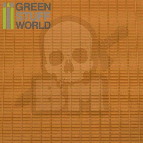 ABS Plasticard - Małe prostokąty arkusz teksturowany A4