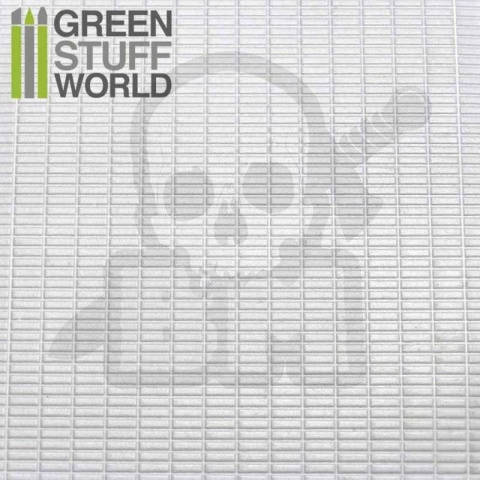 ABS Plasticard - Małe prostokąty arkusz teksturowany A4