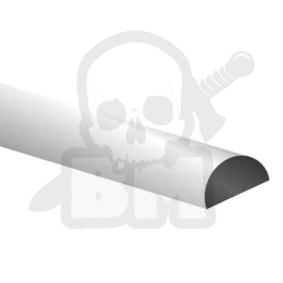 ABS Plasticard - Profile SEMICIRCLE 2x4mm 10 szt.