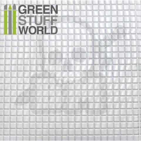 ABS Plasticard - Średni kwadrat arkusz teksturowany A4