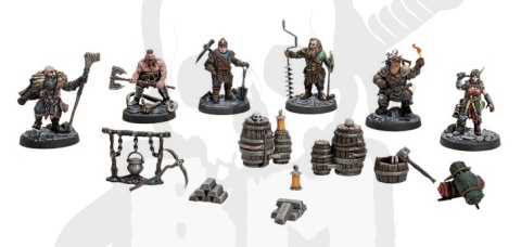 Dungeons & Lasers - Dwarven Miners - krasnoludy górnicy