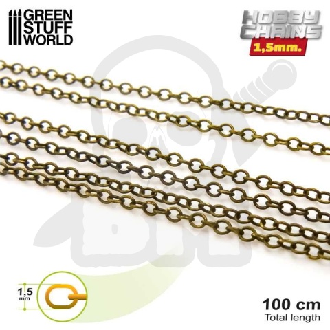 Hobby chain 1.5 mm - łańcuch 1m.