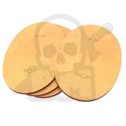 MDF Bases - Oval 105x70 mm 4 szt. podstawki pod figurki