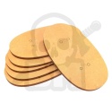MDF Bases - Oval 90x52 mm 6 szt. podstawki pod figurki