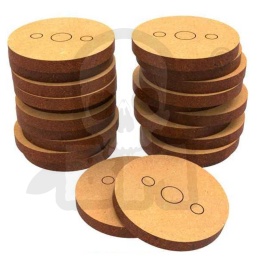 MDF Bases - Round 25 mm 20 szt. podstawki pod figurki